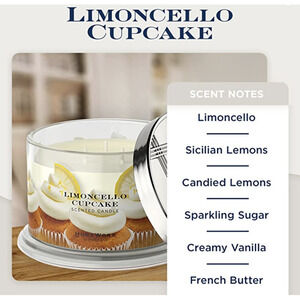 HomeWorx Limoncello Cupcake Scented 4-Wick Candle